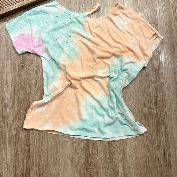 Mazik Tie Dye Off Shoulder Shirt - Picture 3 of 6